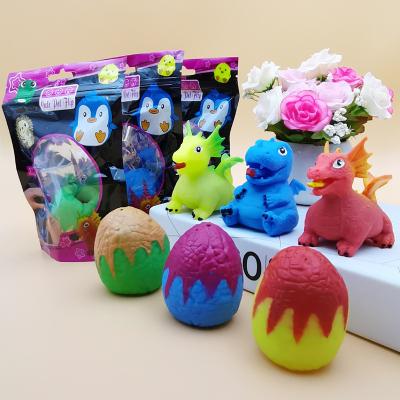 China TPR Novelty Toy Relief Ball Tpr Cute Flip Dinosaur Eggs Anti-stress Squeeze Decompression Animal Toys for sale