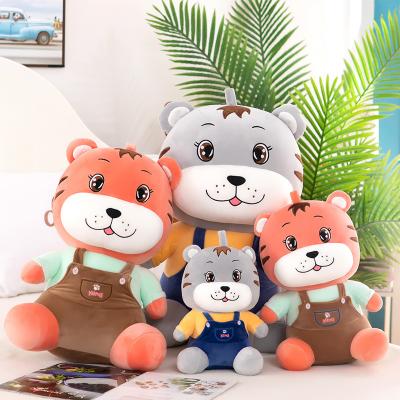 China Hot Selling Creative Tiger Doll Plush Toy Stuffed Animal Doll 2022 New Tiger Mascot Down Cotton Cartoon for sale