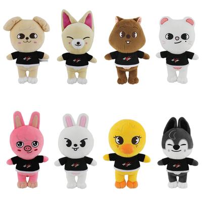 China Hot Selling Cute Plush Toy Stray Kids Plush Doll Animal Plushies Custom Made Wholesale 25cm Stuffed Animal for sale