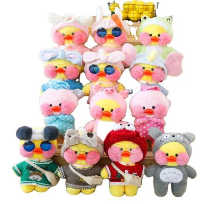 China Lalafanfan High Quality Plush Toy Duck Plush Toys Various Collocations Duck Plush Doll With Glasses cute for sale