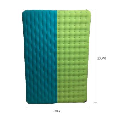 China Ultralight Outdoor Portable Inflatable Classic Rollover TPU Air Bed Sleep Protection Double Inflatable Mattress for sale