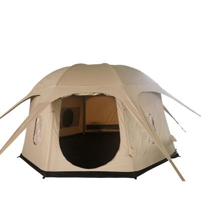 China Diagonal Tying Type Outdoor Lightweight Easy Setup Camping Tent For 2 Or 3 Person Sun Shade Shelter UV Beach Tent for sale