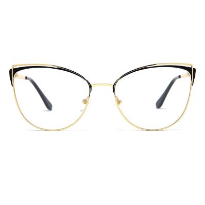 China Wenzhou Everfly Metal Optical Glasses Branded Glasses Frames Square Vintage Optical Frames Glasses Square Designer Eye Glass Spectacles Frames for sale