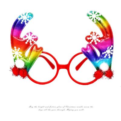 China PC 2020 Christmas Popular Glasses Style Wings Glass Dancing Party Colorful Glasses In Stock for sale