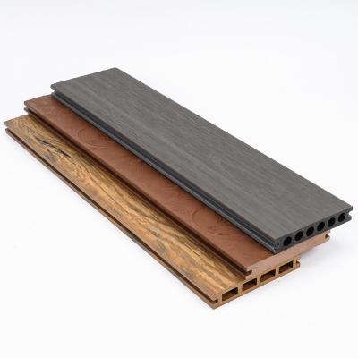 China Waterproof exterior artificial wood flooring engineered timber coextrusion wpc decking prices for sale