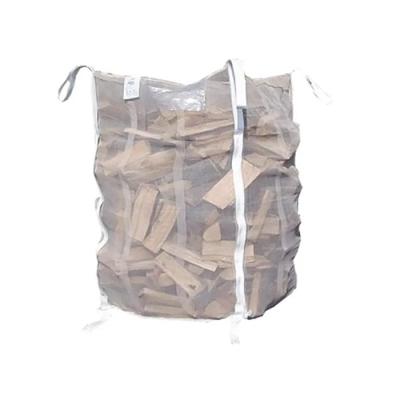 Chine Top Open Breathable 500-1000kg Jumbo Bags With Mesh Cloth Used For Packing Firewood à vendre