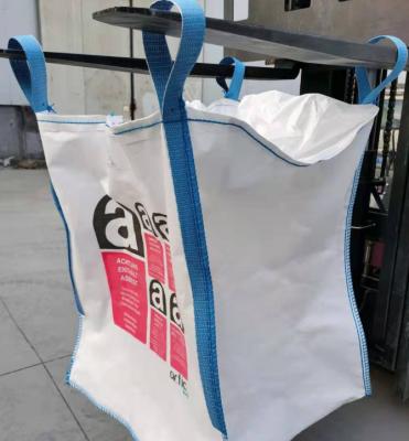 China Duffle top  bulk bag closed bottom jumbo bag  UV treated FIBC big bag for asbesto en venta