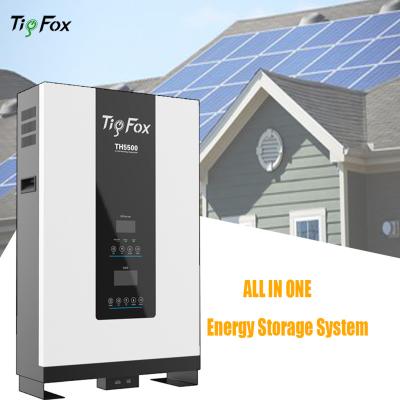 China Support 9 units in parallel CHY Tigfox 10KW 5kw 15kw 20kw Complete Off Grid Solar Power System Solar Home Inverter Battery 48v for sale