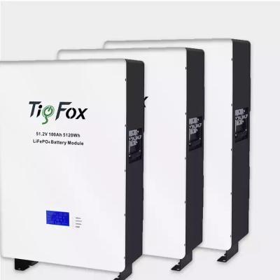 China Home Backup Power Tig Fox 48 Volt100ah 200ah 5kw 10kw 30kw Deep Cycle Lithium Battery Lithium Ion Battery Lifepo4 Battery Power Energy Wall for sale