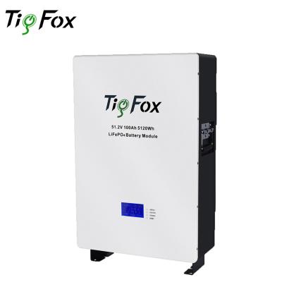 China Home Backup Power CHY Tigfox Power Wall Battery 48V 5KW 10KW Solar Power Lithium Ion Batteries Home Energy Storage System for sale