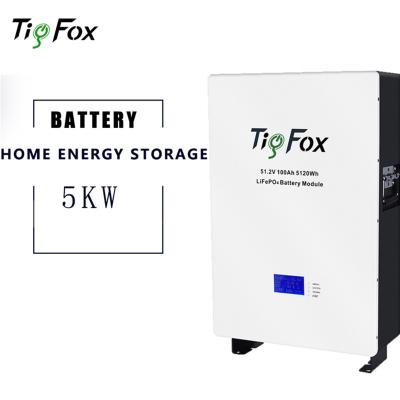 China Home Backup Power CHY Tigfox Power Wall LiFePO4 Battery 5Kw 3Kw 10Kw Solar Panels System Home Solar Energy System for sale