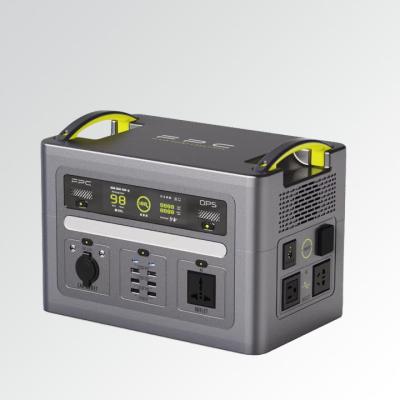 China Type C Portable Power Station 500w 1000W 110v 220v Camping Emergency Home Portable Solar Power Station Portable Power Supply Lifepo4 Ba for sale