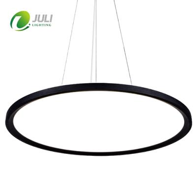 China Modern Suspension Flat Panel LED Suspended Ceiling Light Panel Round LED Panel Light 40w for sale