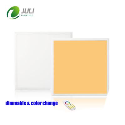 China EUROPEAN Direct WiFi RGBW Smart Panel, 40W LED Ceiling Panel Tile Remote Control Super Bright 600 x 600 Flat LED Panel for sale