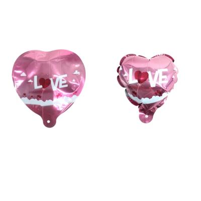 China Decoration 4.5 inch heart self-inflating balloon with stick balloon birthday party decoration nylon balloon for sale