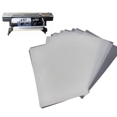 China A4 transparantiefilm zijde-scherm PET-plaat waterdicht inkjetfilm voor inkjetprinters Te koop