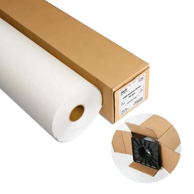 China Latex Eco Solvent Inkjet 350gsm Self Adhesive Polyester Wall Fabric Canvas for sale