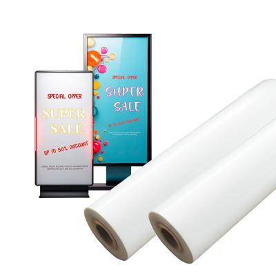 China Factory Sale 210 Micron Inkjet Printing Backlit Matte PET Film Rolls For Light Box/Poster Banner for sale