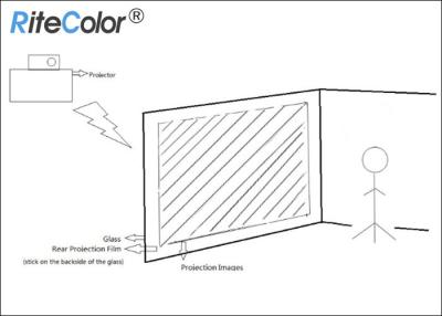 Cina Grey adesivo del film posteriore olografico del proiettore 3D per vetro in vendita