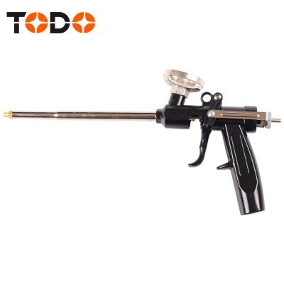 China TODO Tools Aluminum Polyurethane Aluminum Handle Spray PU Foam Gun for sale