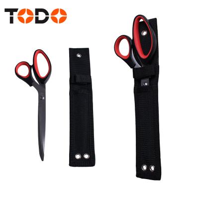 China Professional Universal Cutting Stainless Steel Clothing Scissors For Clothing Cutting With Scissor Cover for sale