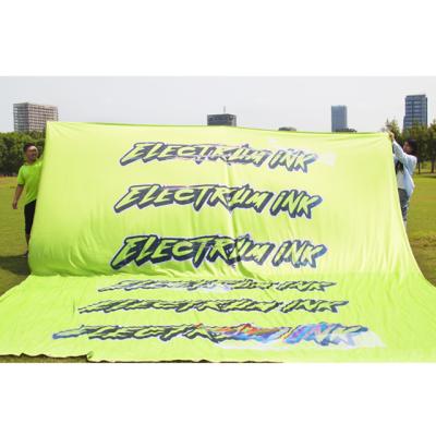 China Outdoor / Advertising Customized Hanging Mesh Cloth Banner Mesh Full Color Printing Outdoor Banner for sale