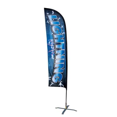 China Advertising Custom Promotional Beach Flag Feather Banner Flag With Ground Spike Teardrop Flags For Sale for sale