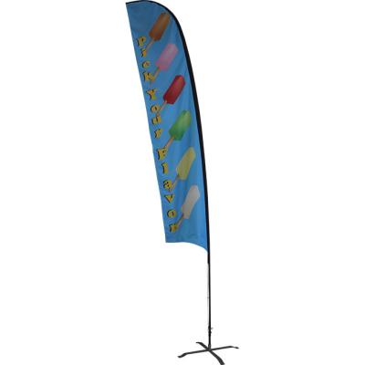 China Health Care Institution High Quality Custom 100% Polyester Advertising Flying Feather Feather Flags And Banner for sale