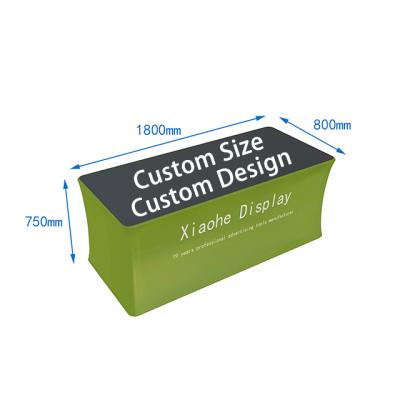 China Lightweight Stable 40*100cm Custom Printed Pop Up Promotion Counter for sale