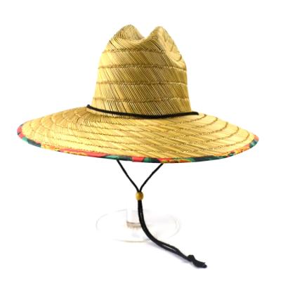 China Verified Custom Wholesale High Quality Mexican Stiff Spike Lifeguard Straw Hat Factory Direct Sale From China Supplier for sale