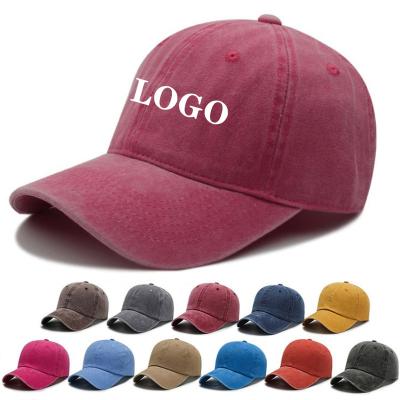 China COMMON Unisex High Quality Wholesale Quality Distressed Baseball Cap Washed Baseball Cap 6 Panels Sports Hat for sale