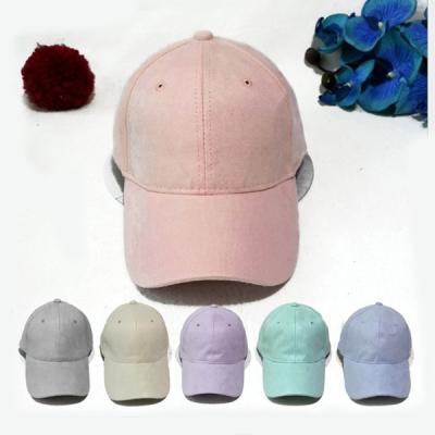 China Custom cheap suede 6 panel JOINT factory baseball cap outdoor sports baseball cap for unisex for sale