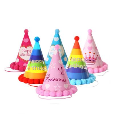 China Custom Paper Happy Birthday Hat Party Decoration 18th Birthday Hats For Party Hat for sale