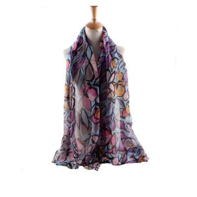 China 2019 Hot Selling Muti-function Fashion Print Woman Density Veil Scarf For Spring for sale