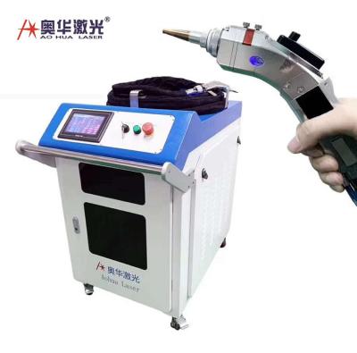 China Handheld Laser Welding Machine AOHUA 1000w Continuous Fiber Laser Welders for Stainless Steel with Factory Price 1000W 1500W for sale