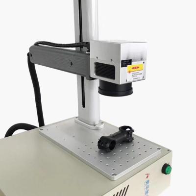 China AOHUA Air Cooling 20w Laser Portable Mini Desktop Fiber Laser Marking Machine Without Computer for sale