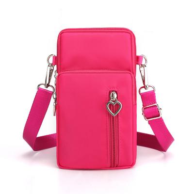 China Fashion Custom Logo Fashion Cell Phone Small Cross - Body Bags Shoulder Wallet Pocket Cell Phone Filter Frame With Neck Strap Phone Bag for sale