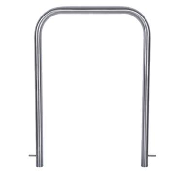 China 1 Loop 304ss Heavy Duty Wave Style Spoke Adjusted Large Stainless Steel U Shape Single Galvanized 2 Bike Circle Bike Rack Rail Per Capacity for sale