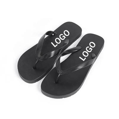 China Damping 2022 PVC Home Beach Flat Slippers Women Slippers Export Flip Flops Slides Custom Made Sandals Slippers For Men for sale