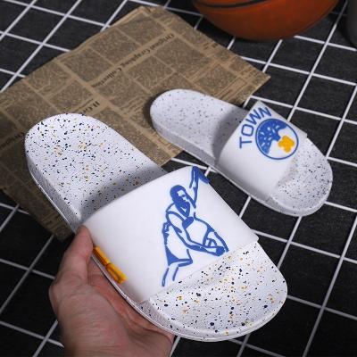 China 2022 Cushioning Shoes Sports Sandals Logo Print Men Embossed Slide PVC Slippers Rubber Color Custom Slides Slipper China Supplier for sale