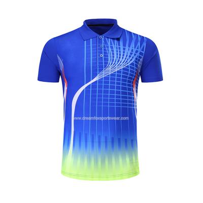 China 2021 quick dry new style ping pong shirt design your own cheap custom unisex logo cricket polo tennis cricket shirt tank top for sale