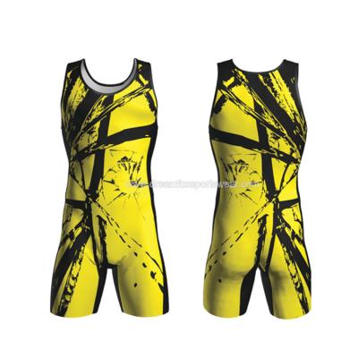 China Quick dry wholesale custom sublimation singlet wrestling design your logo, high quality men's singlet wear wrestling wrestling printing for sale