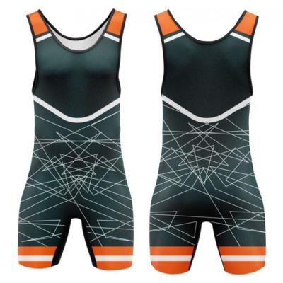 China New Arrival Quick Dry Plus Size 5XL Cheap Sublimation Digital Wrestling Singlet For Men Sports Custom Youth Singlet Wear Wrestling Design for sale