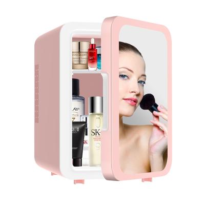 China THERMOELECTRIC Beauty Customized Home Makeup Fridge With Mirror Mini Skin Care Fridge Cosmetic for sale