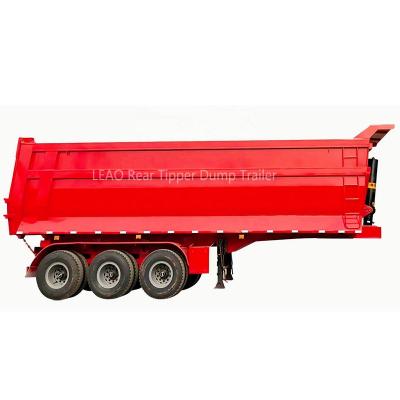 China Transport All Kinds of Load LEAO Factory Price Stone Transport Ore/Coal/Stone/Sand/Cargo U Shape Semi Dumper Trailer 3 Axles 4 Axle Tipper Customized Rear Dump Trailer For Sale for sale