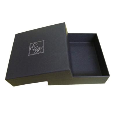 China 2021 Recyclable Custom Logo Printing Black Matte Lamination Gift Boxes Wholesaler for sale