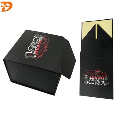 China Recyclable Luxury Black Snapback Hat Box Baseball Cap Packaging Box for sale