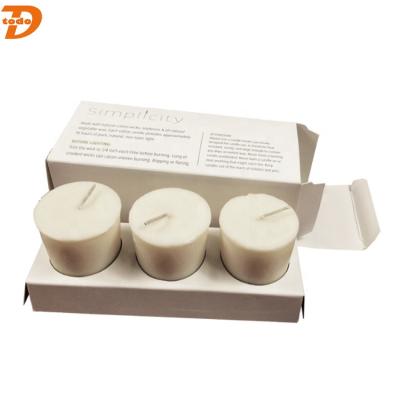 China Custom Promotion Recyclable Art Paper Candle Box Packaging for sale