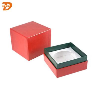 China Recyclable Coated Paper Gift Box With Lid , Handmade Feature Custom Candle Box Packaging for sale