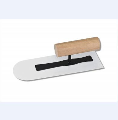 China GS-K001 Round Corner Good Elasticity Wooden Wall Venetian Rounded Stainless Steel Plastering Trowels High Quality Handle for sale